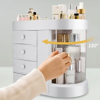 

Cosmetic Case Large-Capacity Drawer Storage Box Makeup Holder Shelf Toiletries Organizer Cosmetics Box Makeup Organizer