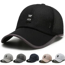 Casquette de Baseball pour hommes, chapeau de sport, de pêche, pare soleil, grand bord, filet pour l'extérieur