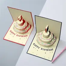 

Greeting Card Chic Paper Smooth Surface 3D Fantastic Birthday Card for Home Wishes Card Blessing Card