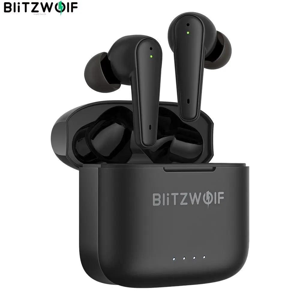 [Dual ANC] BlitzWolf BW-FYE11 TWS bluetooth V5.0 Earphone Active Noise Reduction with 4 Mic HiFi Stereo HD Calls Touch Control