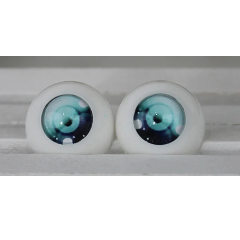 Allaosify 6 очков 4 точки 3 точки BJD SD DD 2D кукла нажатие мультфильм глаза 14 16 18 20 22 мм - Цвет: Черный