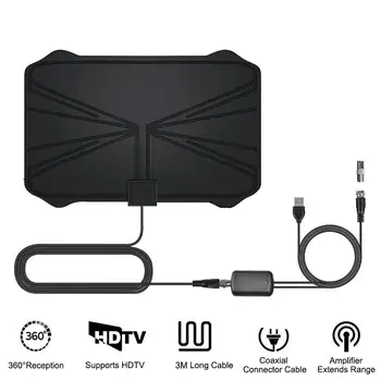 

4K Digital HDTV Aerial Indoor Amplified Antenna 1280 Miles Range For Life Local Channels Broadcast