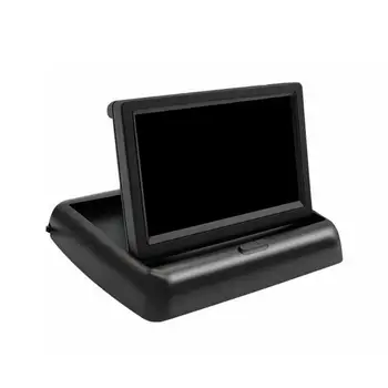 

Hot Folding 3D Car Rear View Camera Reversing Parking System Kit 4.3inch Rearview Monitor Night Vision Backup Camera AV interfac