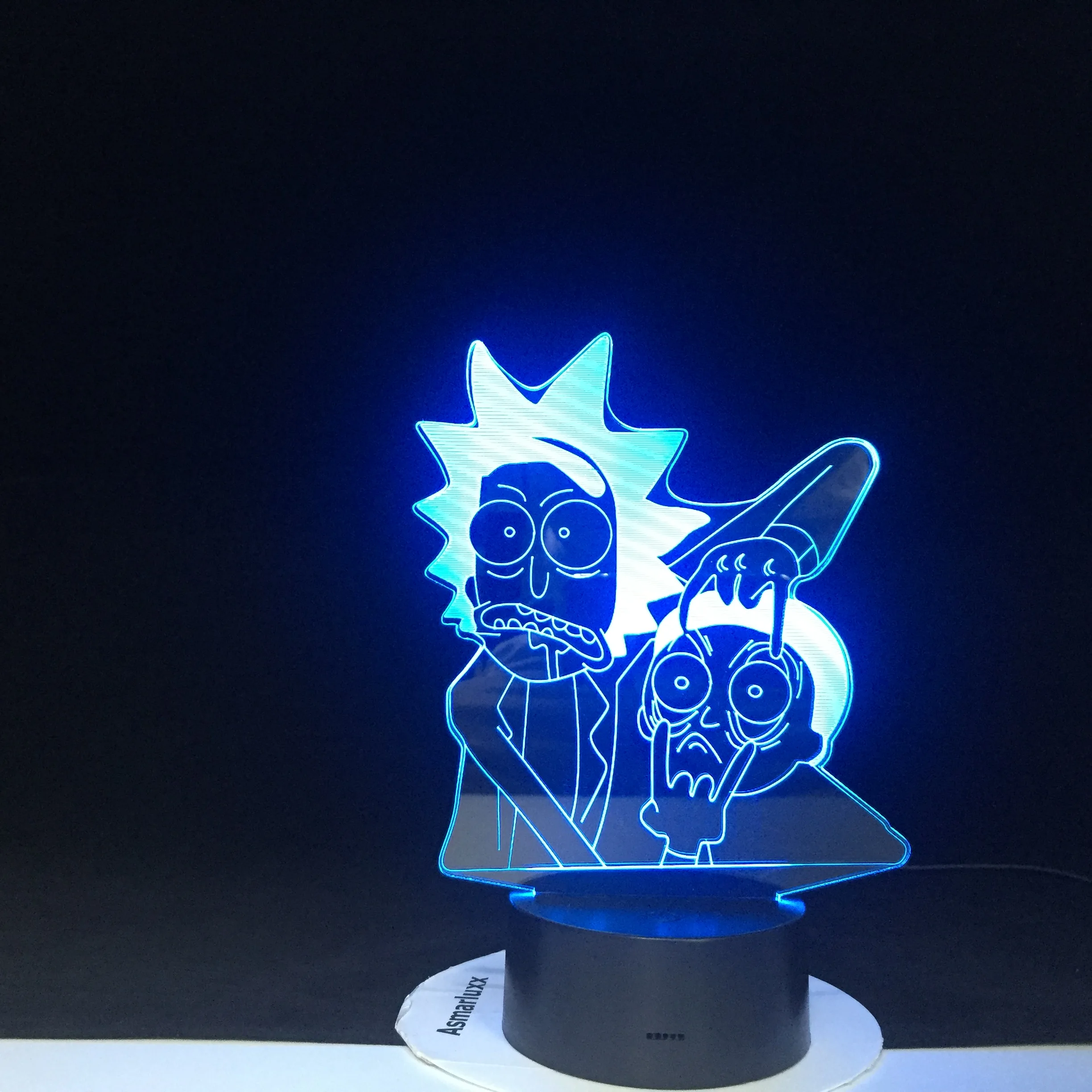 

Rick and Morty 3D Lamp Favorite Cartoon Pretty Gift for Children 7 Colors Led Night Light Lamp Dropship Bedroom Decoration Lamp