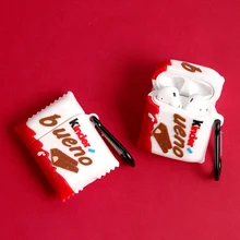 Для Airpods Pro Bluetooth Гарнитура 3D шоколадный чехол для наушников для airPods 1 2 3 мягкий силиконовый защитный чехол с крючком