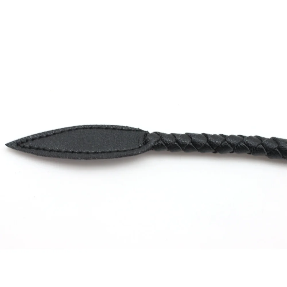 Fouet Bullwhip En Cuir Nubuck Noir Fait Main - 35 Queues - Qualité Premium, Thème Vintage Ou Déguisement
