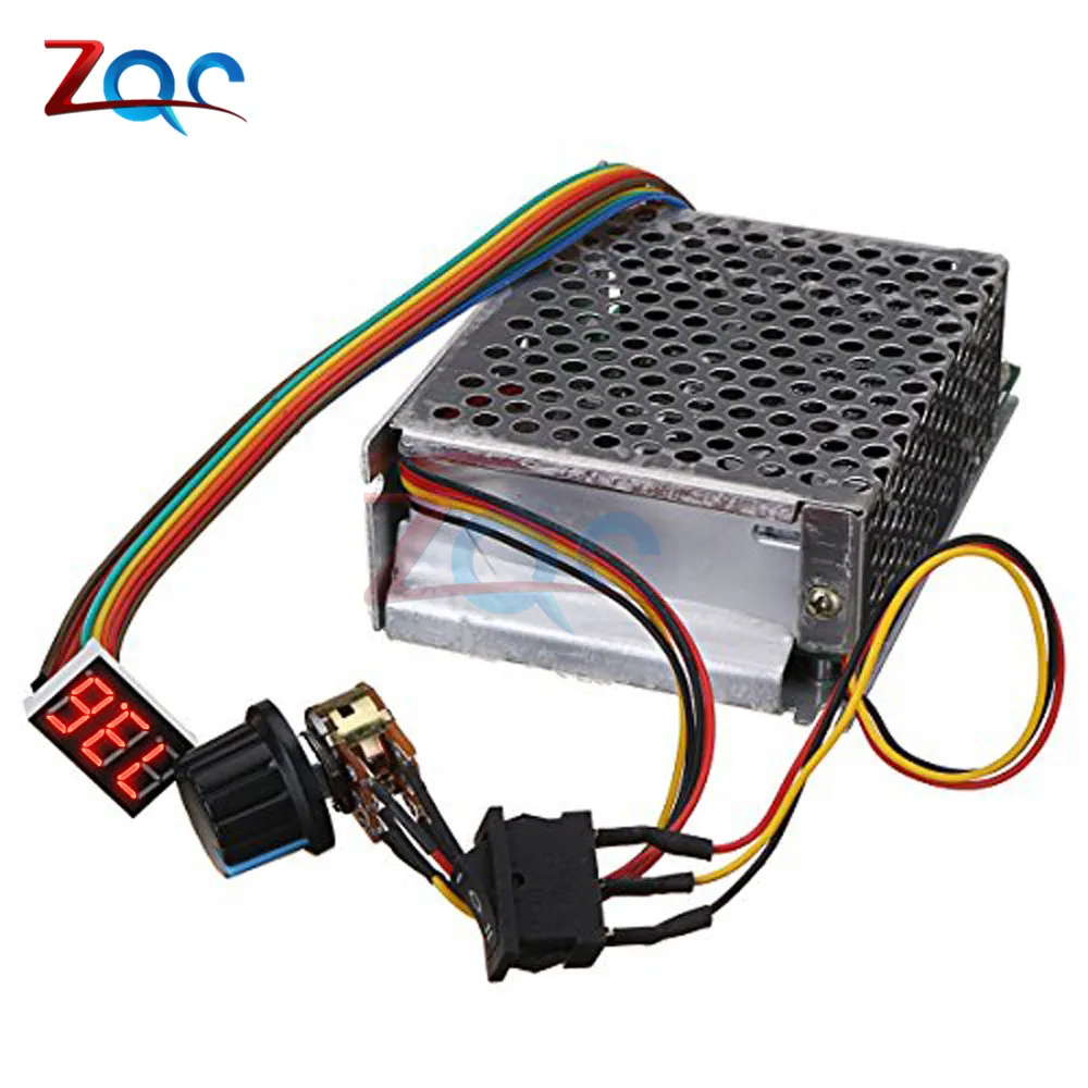 Velocidade do Motor Ajustável Controlador Pwm 12v 24v 48v 2000w Max 100a Reversível Potenciômetro on – Off Interruptor dc 10-55v 60a