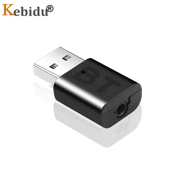 

Kebidu Bluetooth Receiver Mini BT5.0 Audio 3.5mm AUX Stereo Music No Transmitter For Car PC Headphone USB Wireless Adapter