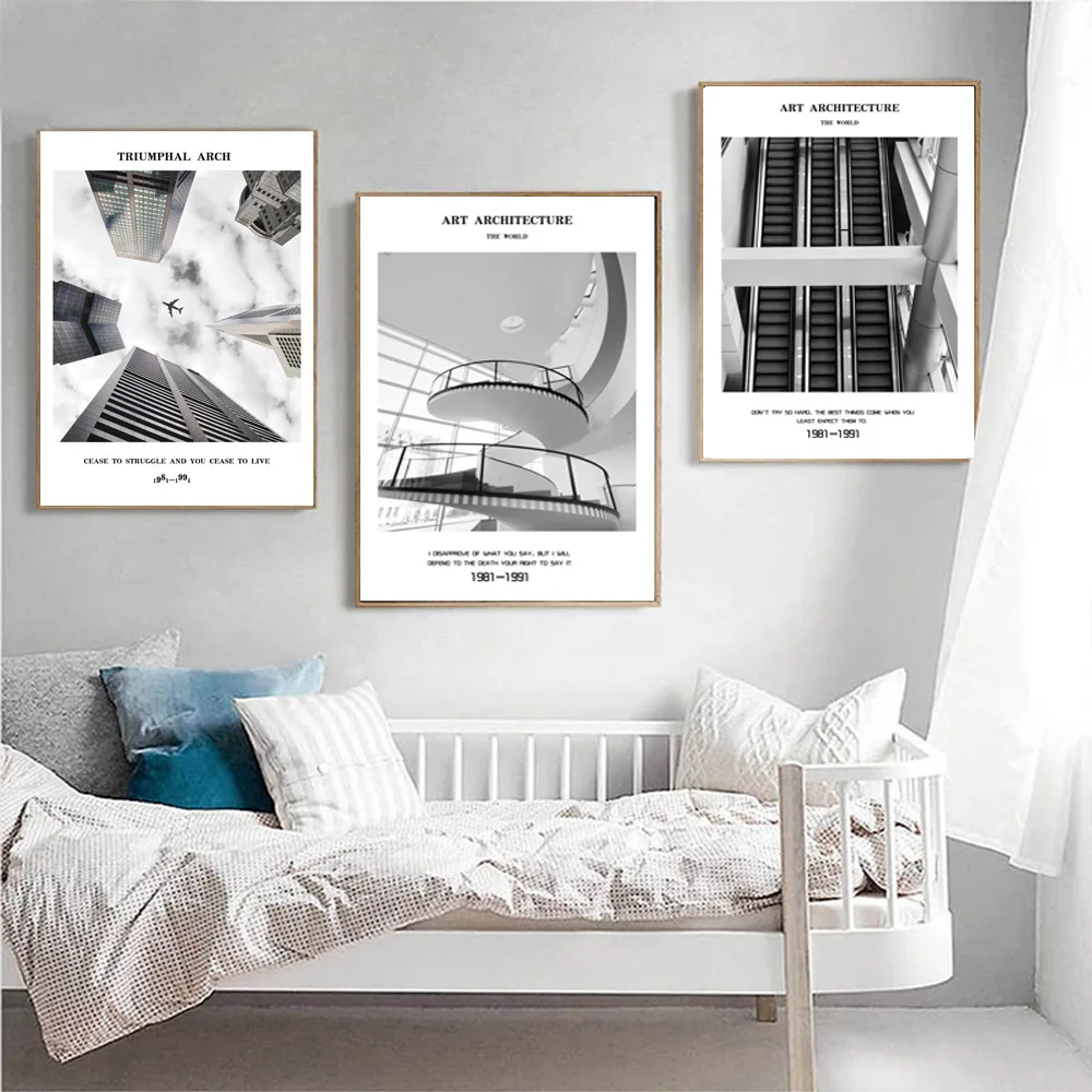 

Zsh202 Northern European-Style Gray Style Decoration Painting Living Room Office Decoration Mural Hanging Painting Core Frameles