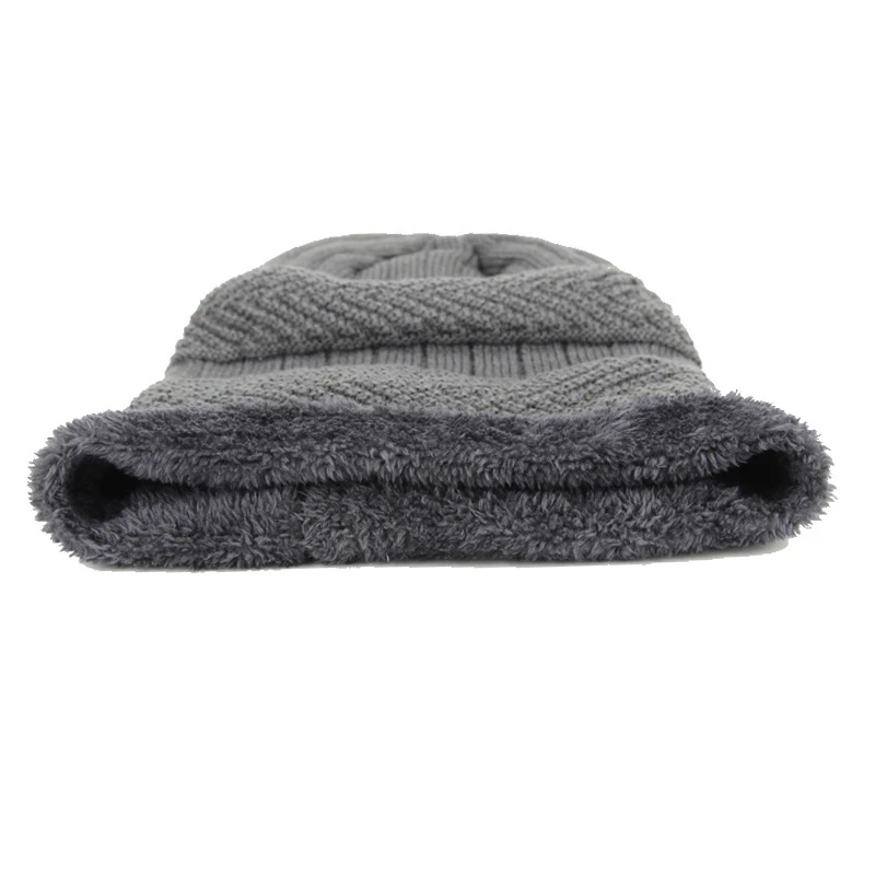 Мужская зимняя шапка, модные вязаные черные шапки, Осенняя шапка, толстая и теплая и облегающая шапка, бини, мягкие вязаные шапочки из хлопка