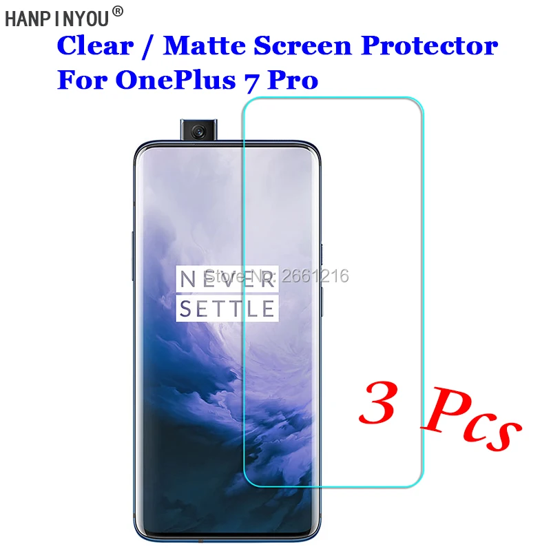 3 шт./лот защитная пленка для OnePlus 7 Pro 6 67 &quot Антибликовая матовая HD|Защитные стёкла