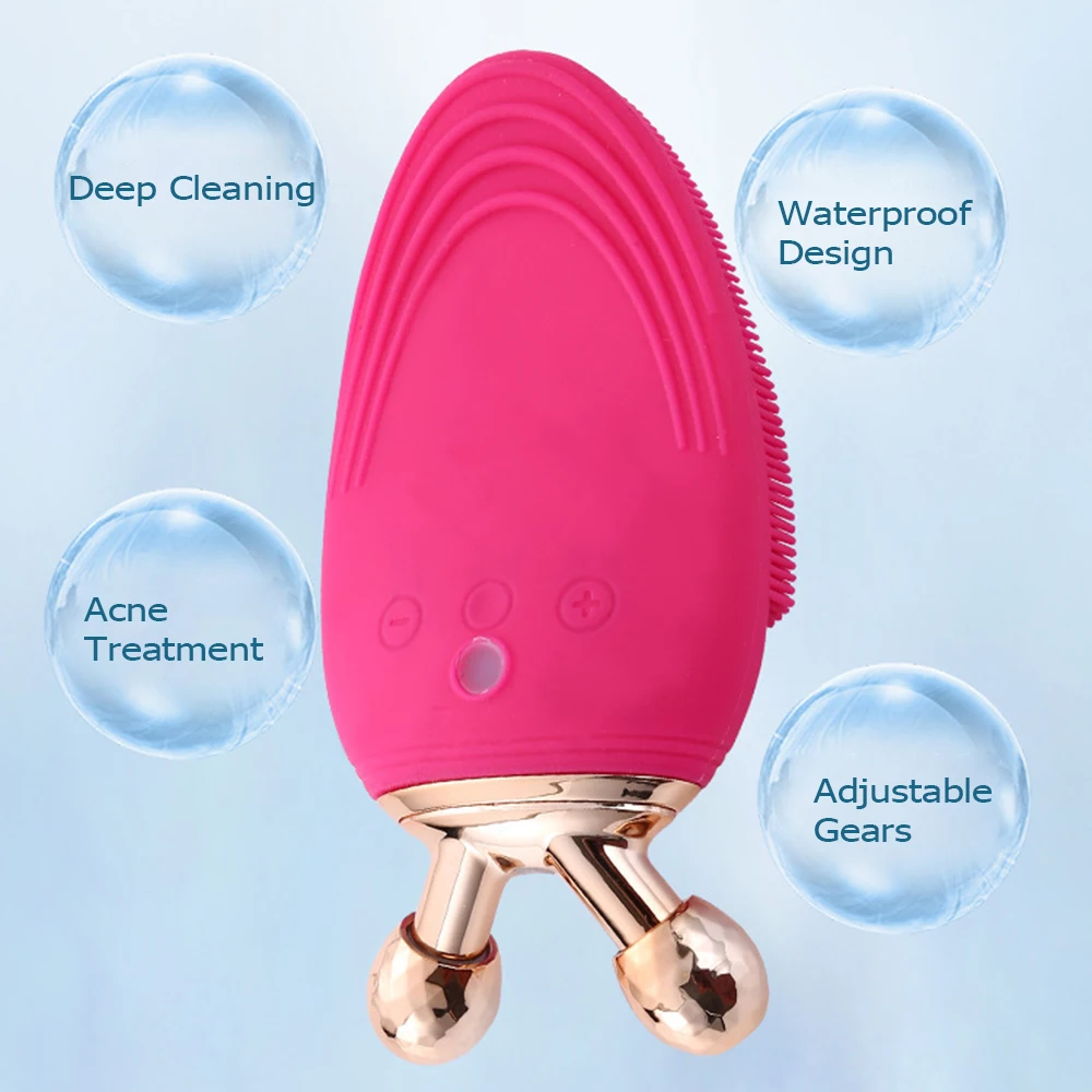 Electric Facial Cleaning Brush Massage Face Cleanser Waterproof Silicone Skin Face Care Tools Remove Dirt Spa Washing Machine Electric Facial Cleaning Brush Massage Face Cleanser Waterproof Silicone Skin Face Care Tools Remove Dirt Spa Washing Machine