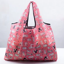 Phander складная сумка для покупок Экологичная Складная многоразовая сумка-тоут переносная сумка с рисунком собаки из мультфильма сумка для хранения в подарок