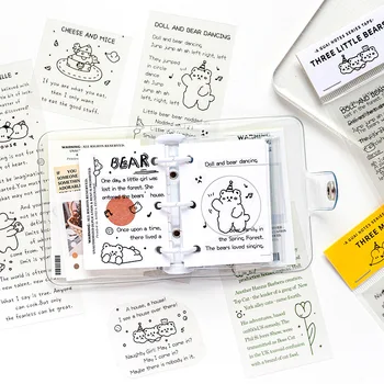 

Cute Happy Days Diary Theme PET Transparent Masking Tape Set 60mm*175mm