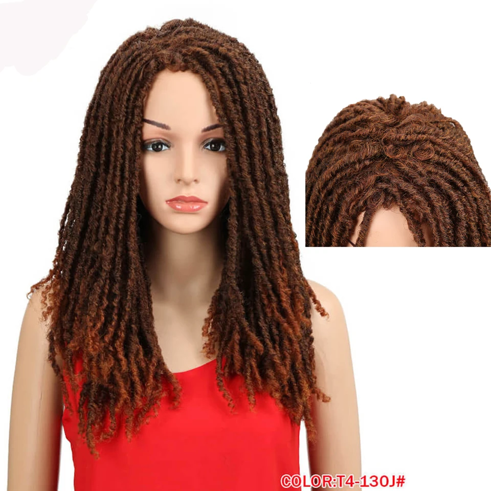Afro Crochet Kepang Wig Kepang Wig Sintetis Wig Untuk Hitam Wanita Kepang Twist Jumbo Takut Faux Locs Gaya Rambut Keajaiban|None-Renda Wig Sintetis| - Aliexpress