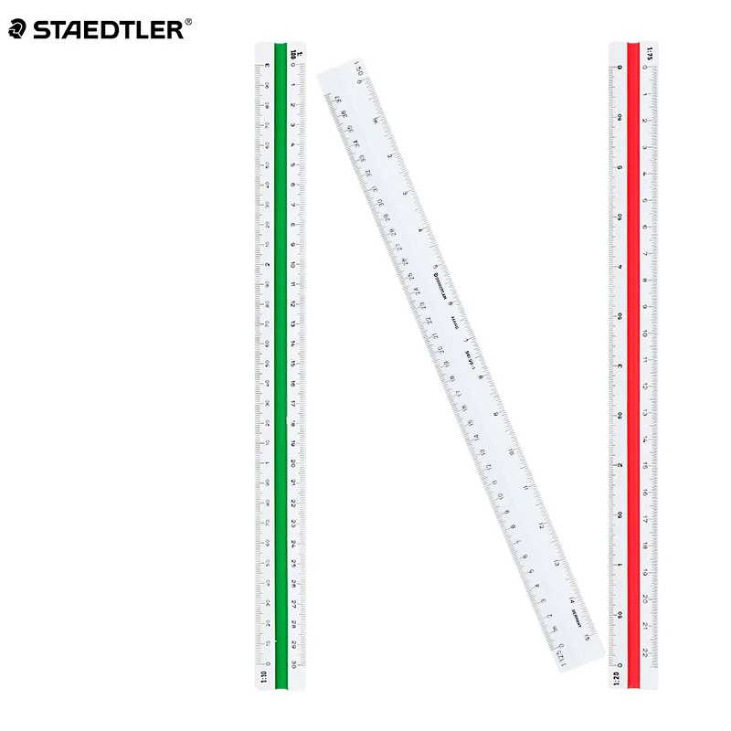 Новые поступления немецкая треугольная шкала STAEDTLER 561 98 пластиковая конструкция