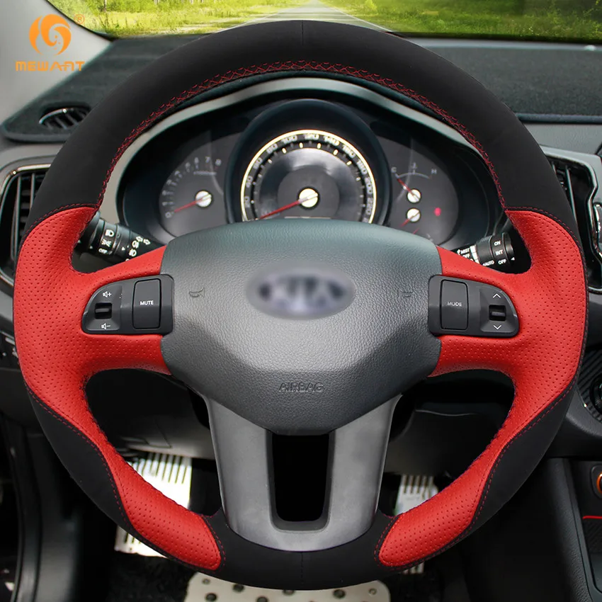 MEWANT красная кожа черная замша модель для Kia Sportage 3 2011 2014 Ceed Cee 'd 2010 2012 аксессуары