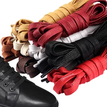 

Suihyung 10 Colors Shoelace 1 Pair Classic Fat Woven Laces Double Waxing Pure Color Casual Laces Shoestring 80CM 100CM 120CM
