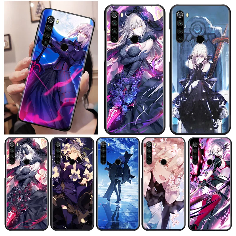 

Anime Fate Grand Order Black Cover For Xiaomi Redmi Note 9 9S 8T 8 7 6 5A 5 4X 4 Pro Max Soft Phone Case
