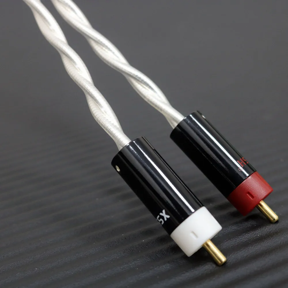 HIFI  Nordost silver aux 3.5mm  headset plug to 2rca jack  Audio signal line Computer and audio connection  cable 2rca cables