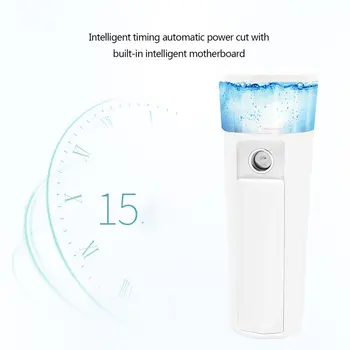 

Mini Cold Spray Beauty Replenishment Instrument USB Charging Nano Spray Mini Steamed Face Humidifier Portable Size