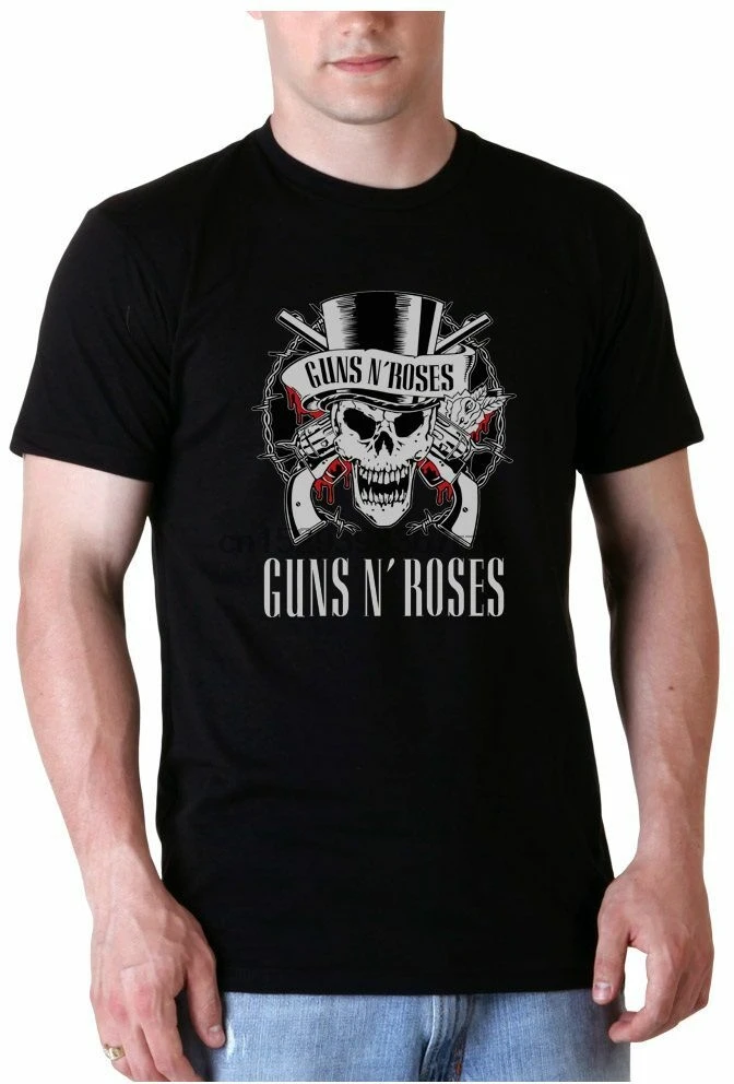 Футболка Guns N Roses Skull (размеры S-4XL) готова к отправке! | Мужская одежда