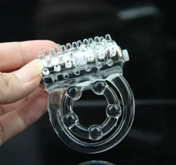 double Penis Rings vibrattor for man delay cockring Enhance lasting Cock ball adult sex toys Clitoris stimulate Utensils Massage 6