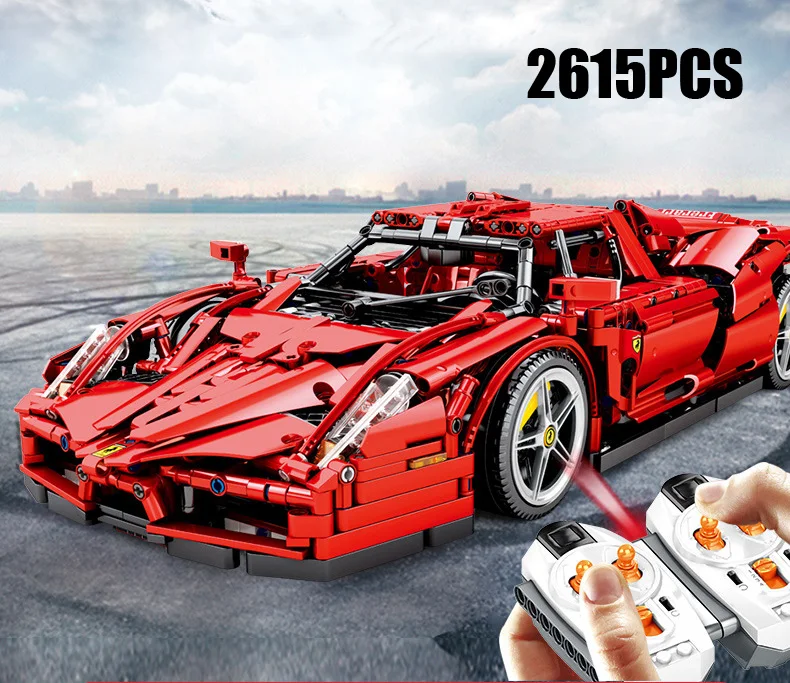 Итальянский логотип Ferra 2,4 Ghz rc Супер спортивный автомобиль Enzo 1:10 масштабный строительный блок модель радиоуправляемая игрушка Коллекция