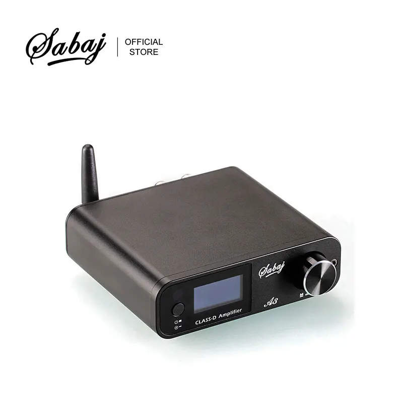 Sabaj A3 80Wx2 Digital Bluetooth Amplifier Portable Audio Hi-fi Hifi Amp Class D USB/Optical/Aux Analog Input BT4.2 da310d v5 3 receiver transmitter coaxial optical bypass digital to analog audio converter aux jack pc usb aux multi mode input