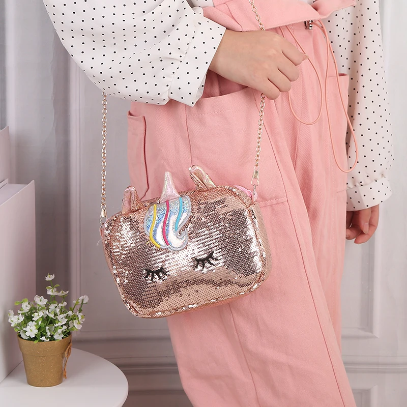 Unicorn Bling Sequined Shoulder Bag