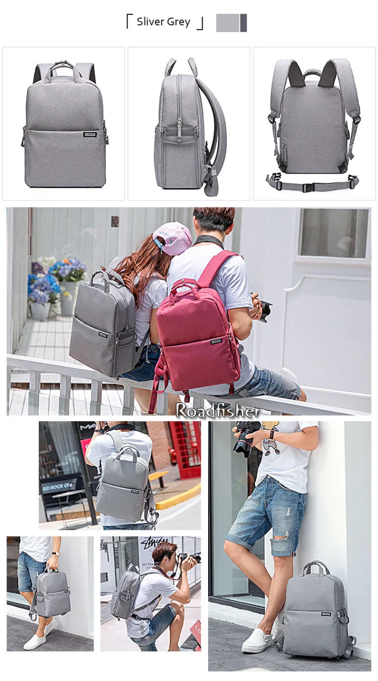 Casual camera backpack bag 17