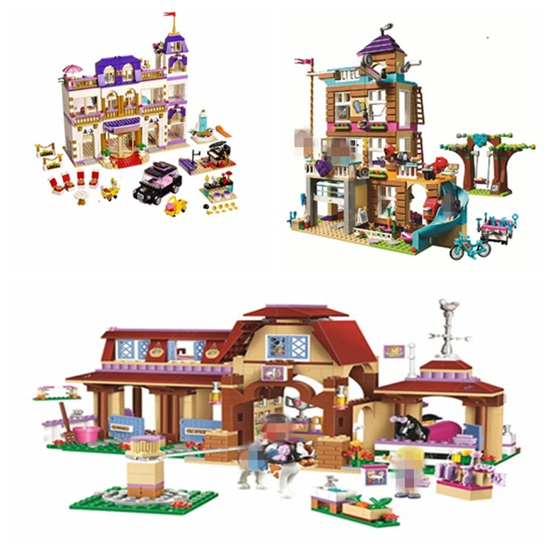 

Girl Friends Series 10562 Compatible With Legoinglys Heartlake Riding Club Grand Hotel Building Block Toy for Children Gifts