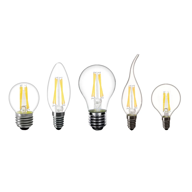 Светодиодный лампы в форме свечи E14 C35L C35 G45 Edison энергосберегающая лампа E27 A60 ST64