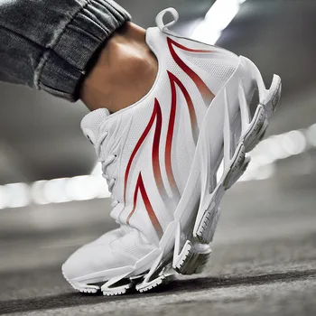 

Big Size Stylish Men Blade Sneakers Breathable Running Sport Shoes for Men Cushioning Outdoor Athletic Training Walking Sneakers