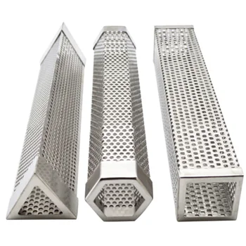 

Smoker Wood Pellet BBQ Grill Hot Cold Smoke Generator Smoking Mesh Tube Outdoor Cooking Barbecue FK88