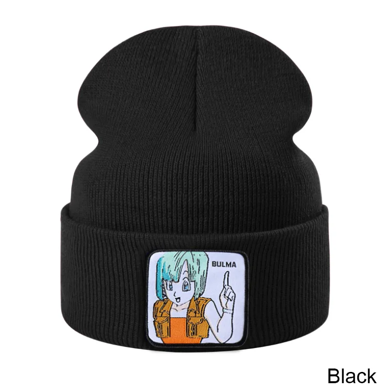 Японские Мультяшные модные трендовые Мультяшные персонажи Дракон бисер Bean Hat безголовые шапки вязаная шапка Повседневная дикая шляпа - Color: 14