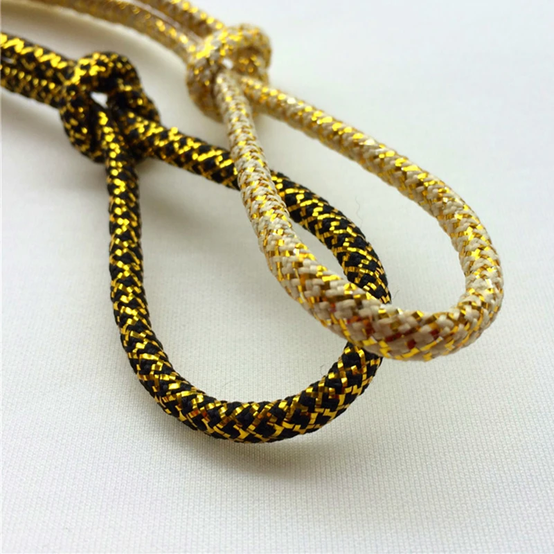 Weiou 100 Pairs A Lot Bulk Drop Shipping Order Silver Black Golden Metallic Yarn Round Shoelaces Top Accessory Ropes Save More