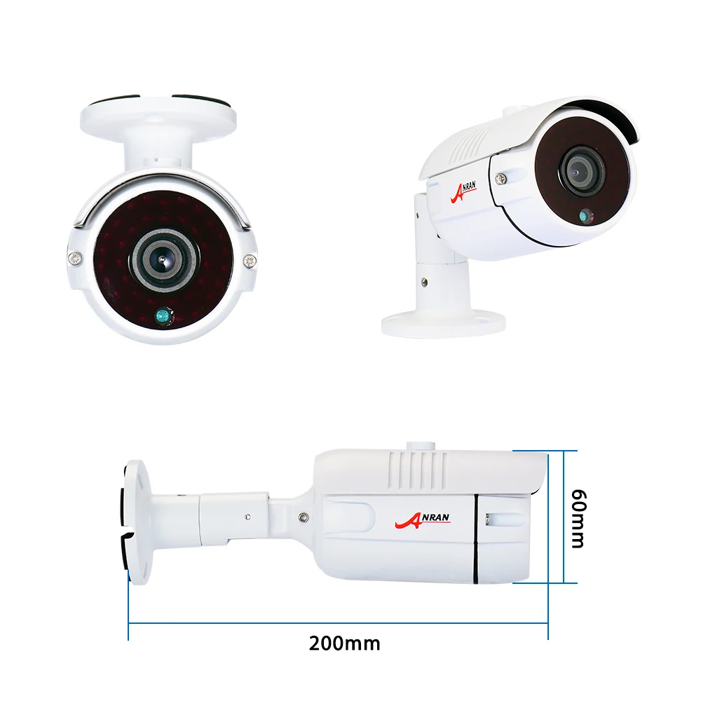 ANRAN AHD 2.0MP 1080P аналоговая HD камера безопасности IR-CUT 36 ИК светодиодов ночного видения наружная Водонепроницаемая камера
