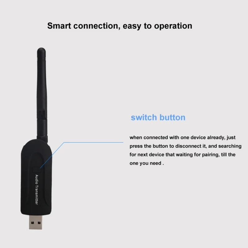 EDAL B5 беспроводной аудио передатчик Bluetooth 4,1 адаптер музыкальный аудио передатчик для ТВ ПК Aptx