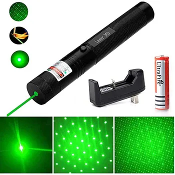 

High Powerful Laser 303 pointer Green Laser Sight 532nm 5mw Green light laser device Adjustable Focus Lazer sight