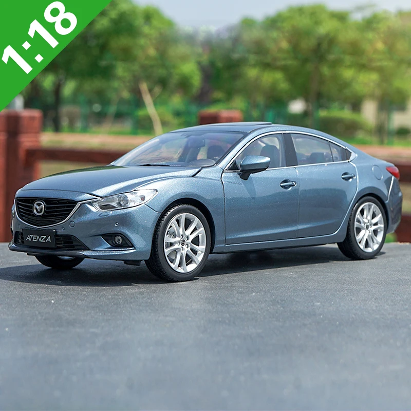 Высокая тщательная 1:18 MAZDA ATENZA сплав модель автомобиля статические металлические модельные автомобили оригинальная коробка для коллекции - Цвет: Синий