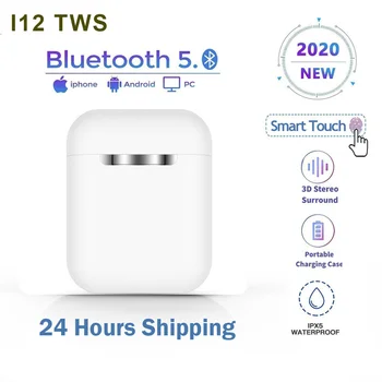 

Inpods I12 TWS Earphones Wireless Ear Buds with 300mAh Charging Box Cute Earphone Bluetooth 5.0 1:1 Original PK I500 I900 I9000