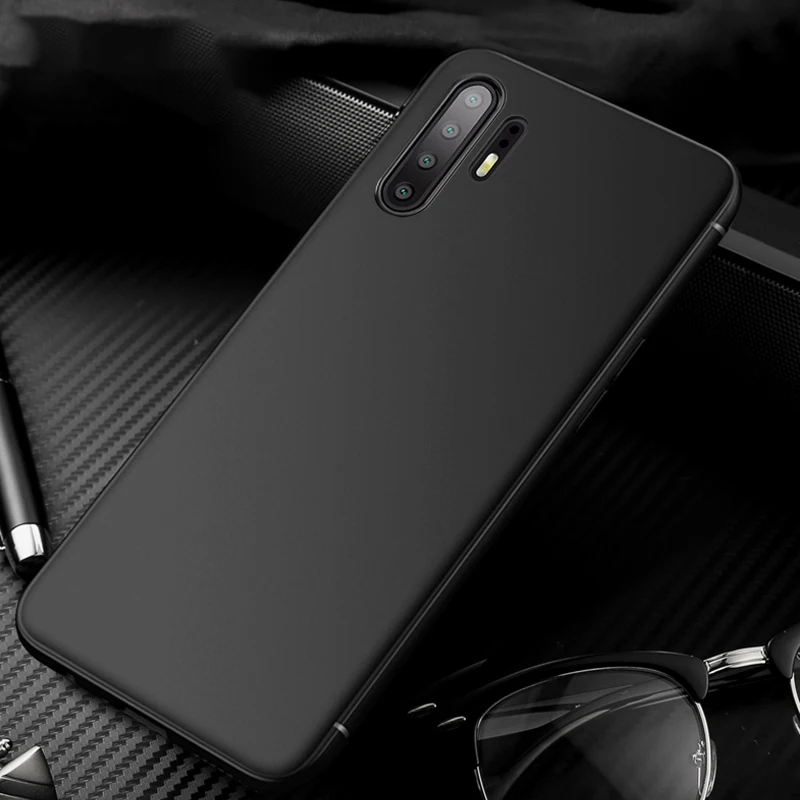 Матовый чехол Ультратонкий Мягкий силиконовый чехол для huawei P30 Lite P20 Pro mate 20 10 Lite P Smart Z Plus чехол бампер чехол для телефона - Цвет: Черный