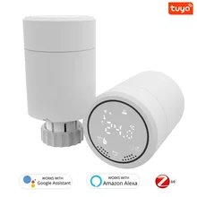 Tuya Zigbee Heating Radiator Thermostatic Valve Automatic Regulating Intelligent Temperature Control System APP Voice Control