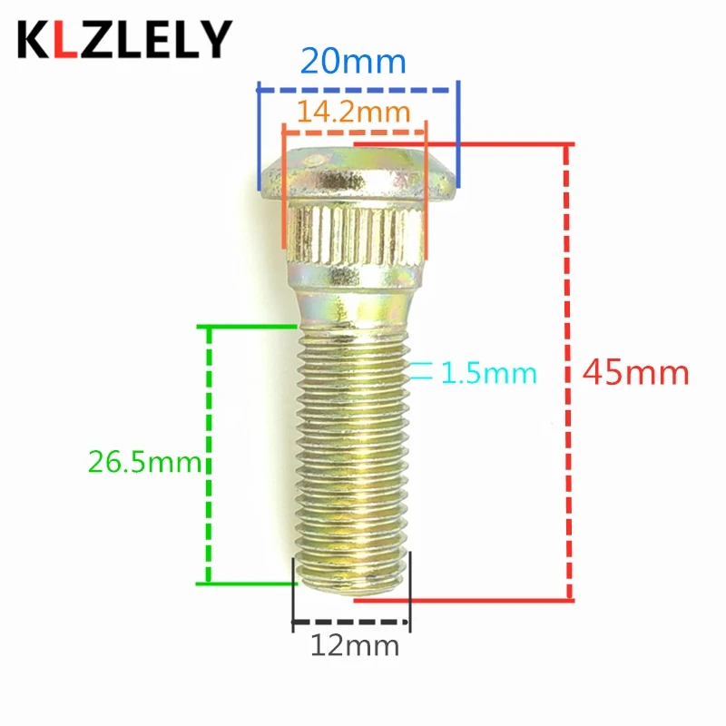 1 шт. M12* 1,5 колесные болты для MITSUBISHI ENDEAVOR GTO FTO i ASX