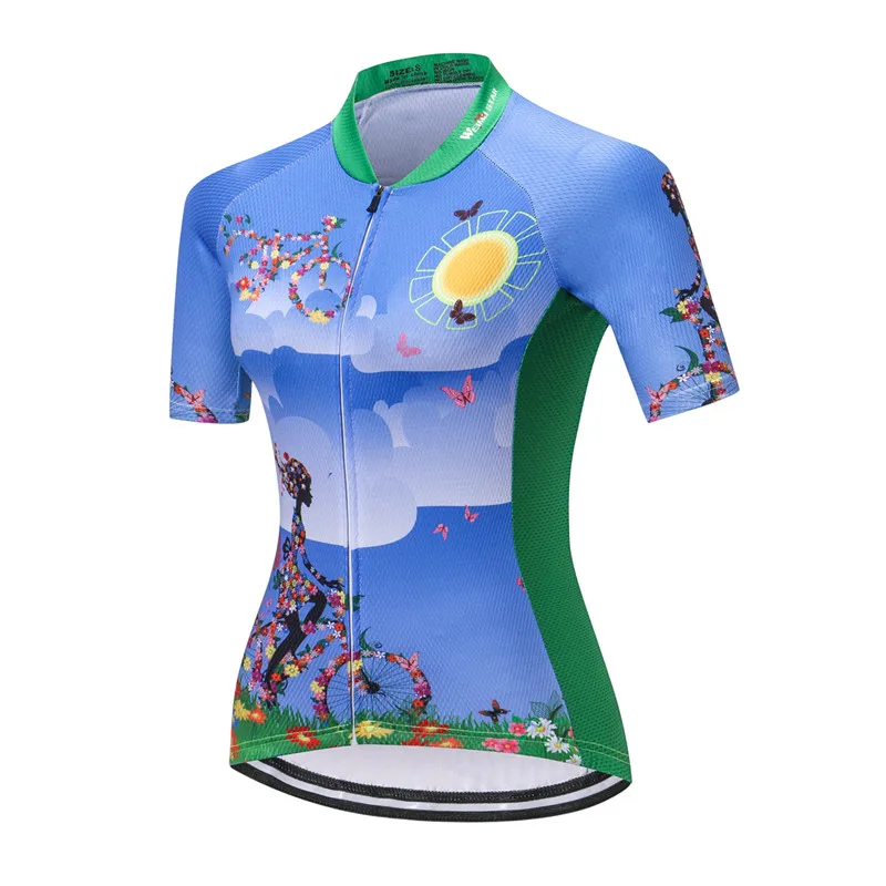 Weimostar 2021 Women Cycling Jersey Shirt Summer Bicycle Cycling Clothing Maillot Ciclismo Short Sleeve MTB Bike Jersey Tops