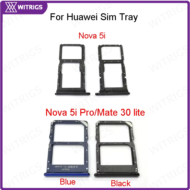 Witrigs держатель лотка для sim-карты слот для huawei Nova 5i Pro mate 30 Lite