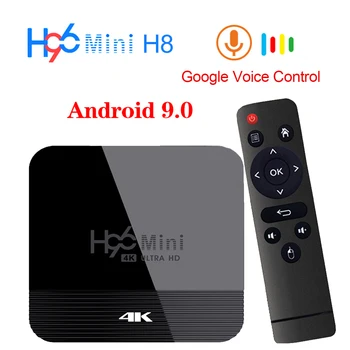 

H96 Tv Box Mini H8 2G+16G 4K Hd Tv Set Top Box Rockchip RK3228A 2.4G /5G Wifi Android 9.0 Google Play BT4.0 google Store Netflix