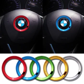 

New Multicolor Steering Wheel Center Decoration Cover Shiny Trim Auto Interior For Bmw M M2 M3 320i X1 X3 X4 X5 X6 Car Styling