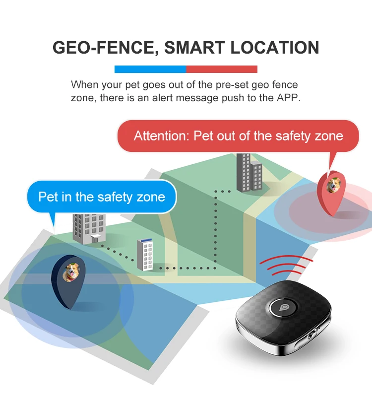 4G GPS Pet Tracker, Dog Location Tracker Waterproof Pets Tracking Smart Collar Device 4G LTE Coverage Worldwide